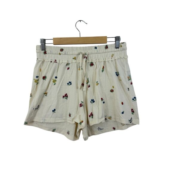 Madewell Other - Madewell EUC Medium Raw Edge Pajama Shorts Fresca Fruit Sleep Cotton Womens